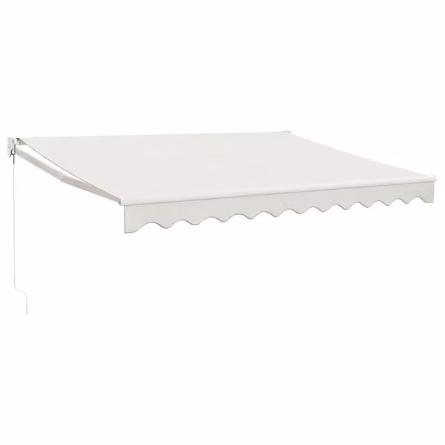 Tenda da Sole | Tenda parasole Retrattile Crema 3x2,5 m in Tessuto e Alluminio