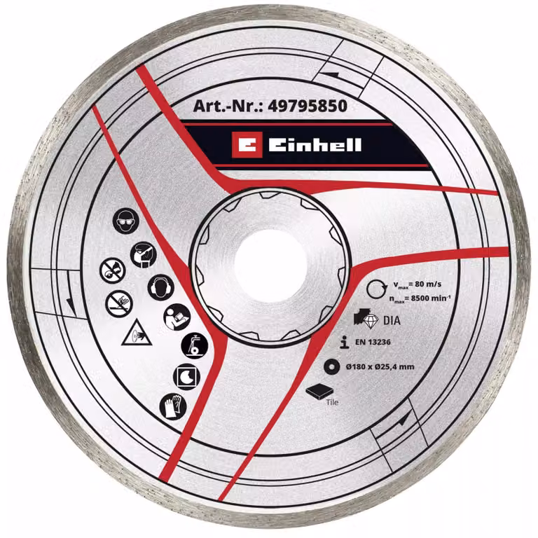 Accessori per tagliapiastrelle Einhell Disco da taglio DIA 180x25,4 mm