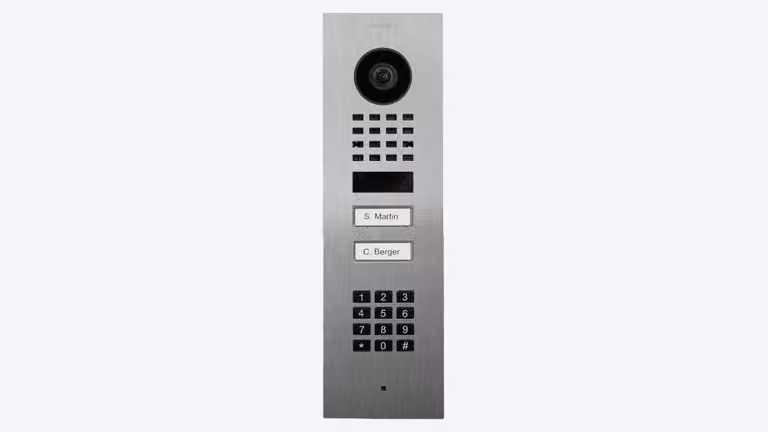 Videocitofono IP DoorBird D1102KV per montaggio a incasso, acciaio inox V2A, spazzolato