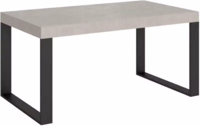 Tavolo allungabile Itamoby Tecno Cashmere bianco con gambe in metallo antracite L: 160-420 cm, P: 90 cm – 1