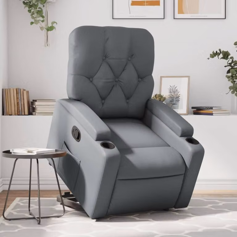 Poltrona reclinabile - Poltrona elettrica con funzione di sollevamento - Poltrona regolabile - Poltrona relax - Funzione di sollevamento automatica