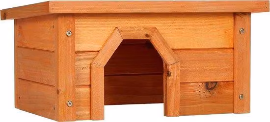 Casetta per animali in legno 40 x 20 x 28 cm - marrone - per roditori