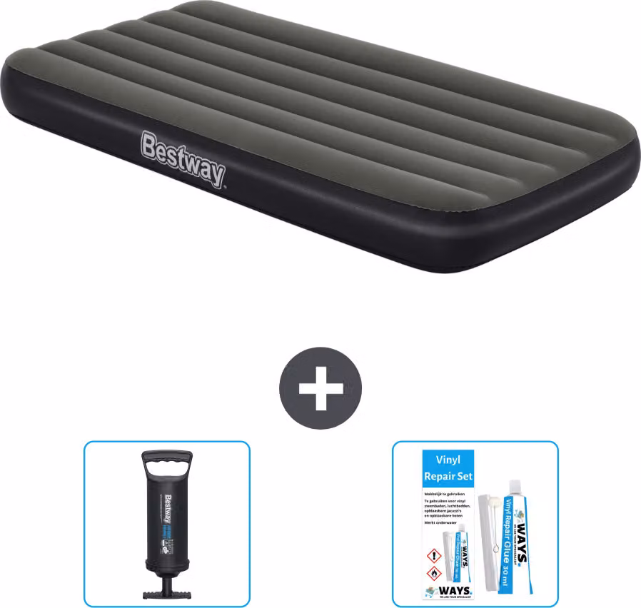 Materasso gonfiabile Bestway - 1 persona - 99 x 188 x 28 cm - Blu - Accessori inclusi