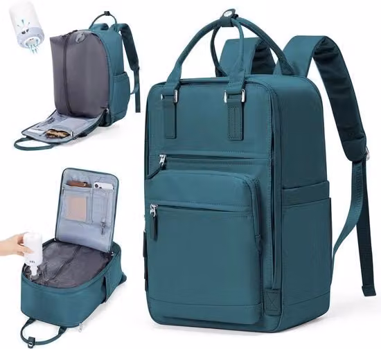 Borsa a vuoto per viaggio da donna, zaino a vuoto con sistema di vuoto per viaggi, borsa da viaggio a vuoto per Ryanair con pompa impermeabile