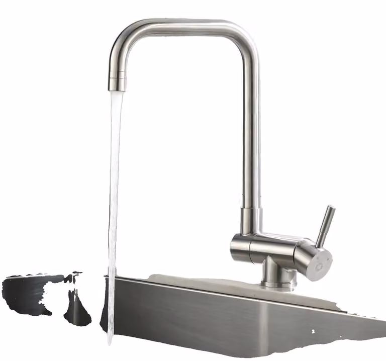 Rubinetto da cucina, girevole a 360°, design pieghevole, raccordo G3/8