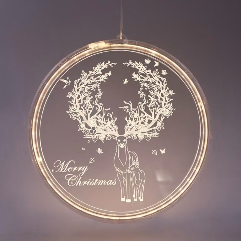 ACA Lighting 3D acrilico sob, 36 WW LED IP20 21X21,6cm, cavo di alimentazione USB incluso X08361254