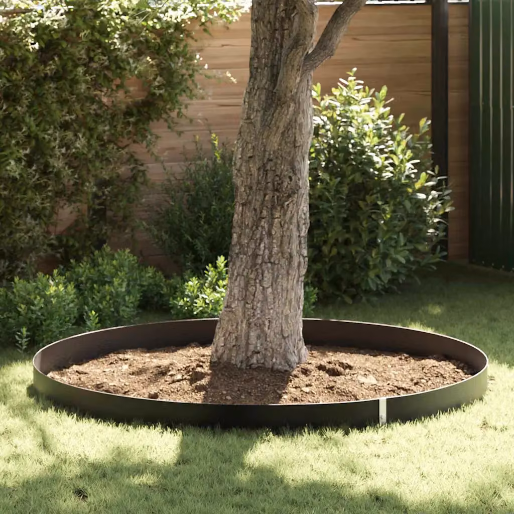 Barriera antiradice vidaXL in polietilene nero per giardino ornamentale e piante da interno