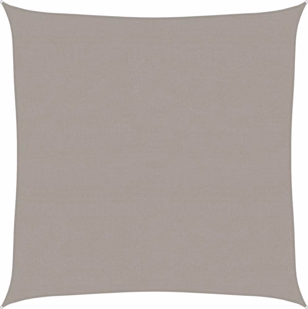 Vela Parasole 160 g/m² Quadrata Grigio Chiaro 7x7 m in HDPE