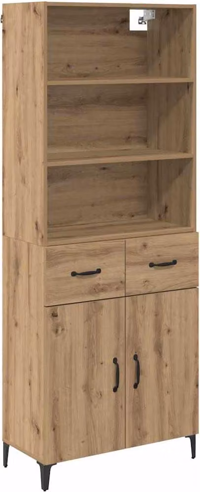 Credenza con cassetto Rovere artigianale 69,5 x 34 x 180 cm