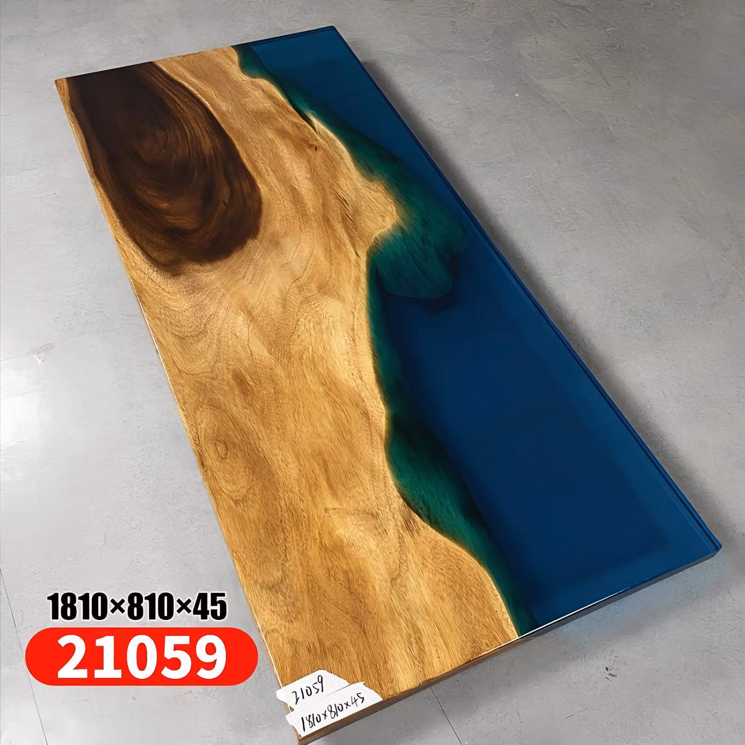 Esstisch Meer Wasser River Echtes Holz Flusstisch 181x81cm Tische Epoxidharz