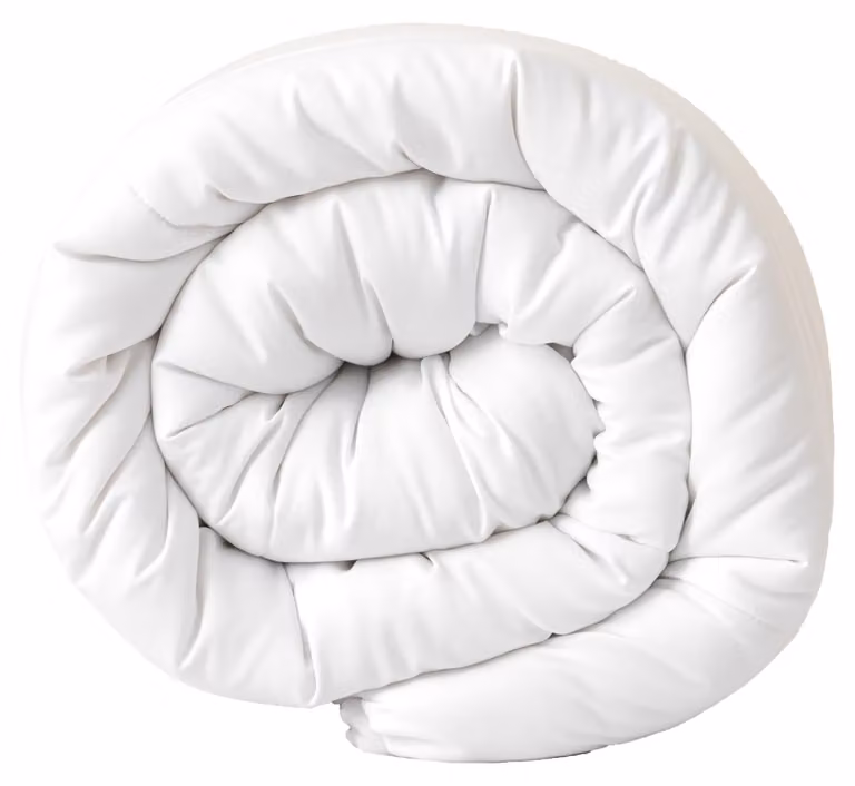 Copertura per letto "4 Stagioni", 200 x 200 cm, in microfibra, colore bianco, per la camera da letto