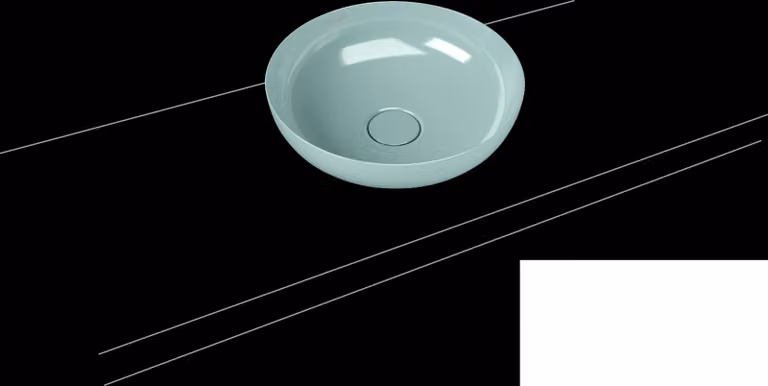 KALDEWEI MIENA Vasque de lavabo 3180, ronde, sans trop-plein, diamètre 450 mm, 909306003679, 909306003679