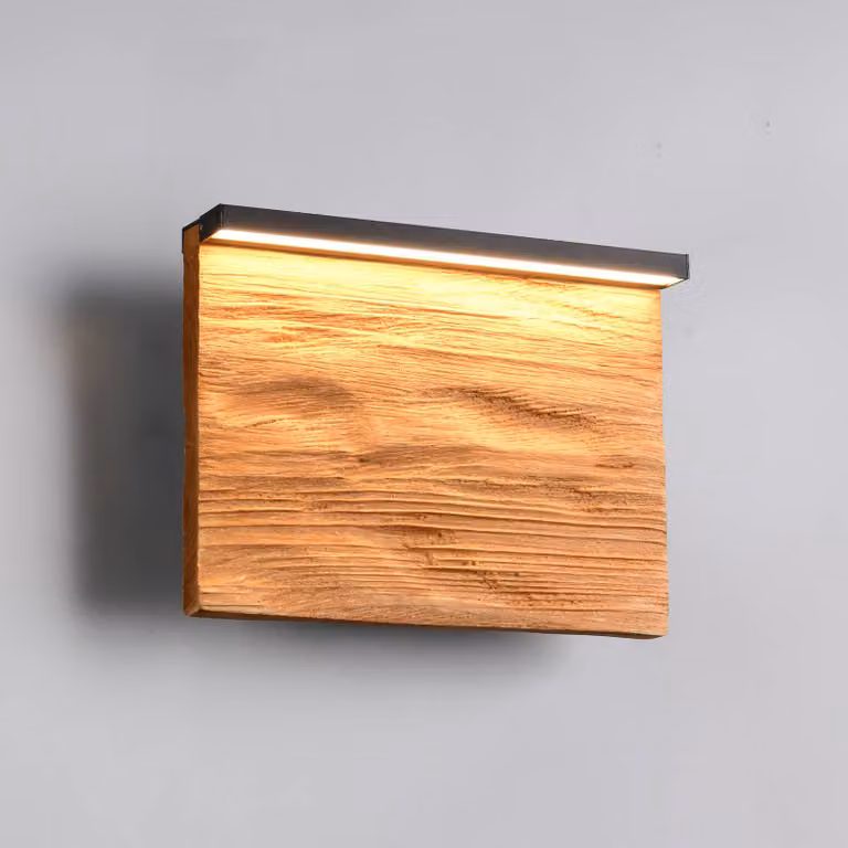 Trio Lighting Applique Kalea, dimmerabile, Legno chiaro, Soggiorno / Sala da pranzo, Legno, Applique