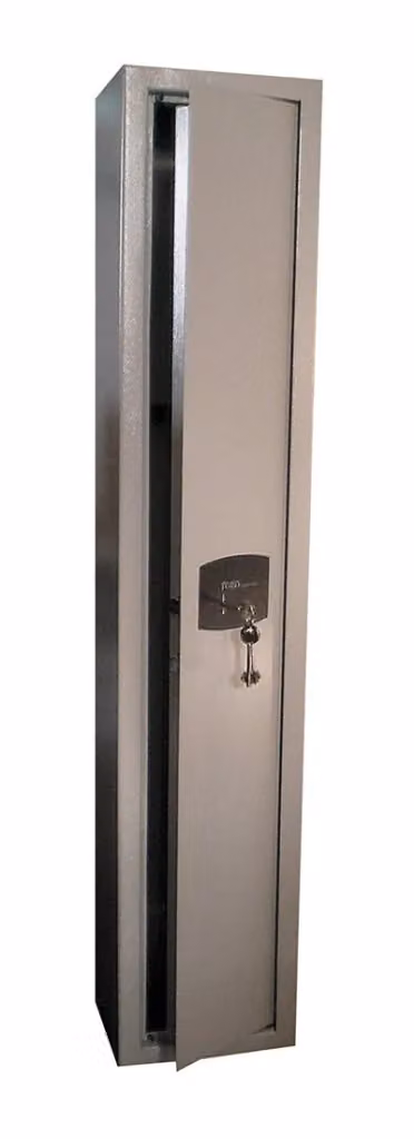 Armadio portafucili Toro con 3 posti, armeria a cassaforte in acciaio grigio, L/P/H: 25 x 20 x 135 cm – 2