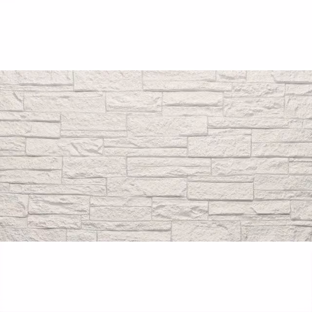 Set di 12 Pannelli Decorativi Rivestimento Murale Effetto Mattoni in Pietra 3D Giordanoshop, Colore Bianco, L: 120 cm, H: 60 cm, P: 2,5 cm – 1