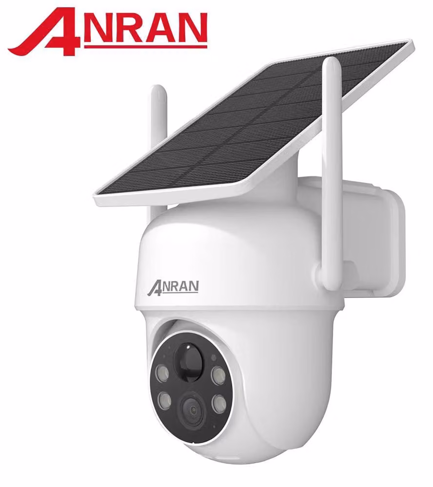 Telecamera di sorveglianza Wi-Fi - Telecamera di sicurezza Q4 - Wi-Fi 2,4 GHz - Obiettivo da 3,6 mm - Visione notturna a infrarossi - App Android - Montaggio a soffitto - Allarme locale - Nero