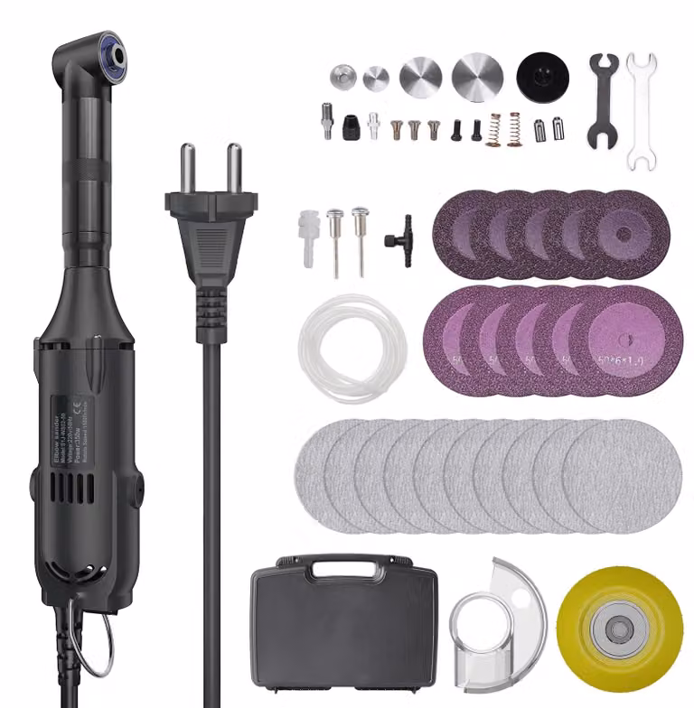 Levigatrice multifunzione elettrica - 350 W - 6 velocità - Adatta per piastrelle, incisioni e pulizia di fughe - Levigatura e lucidatura - Spina EU a 220 V
