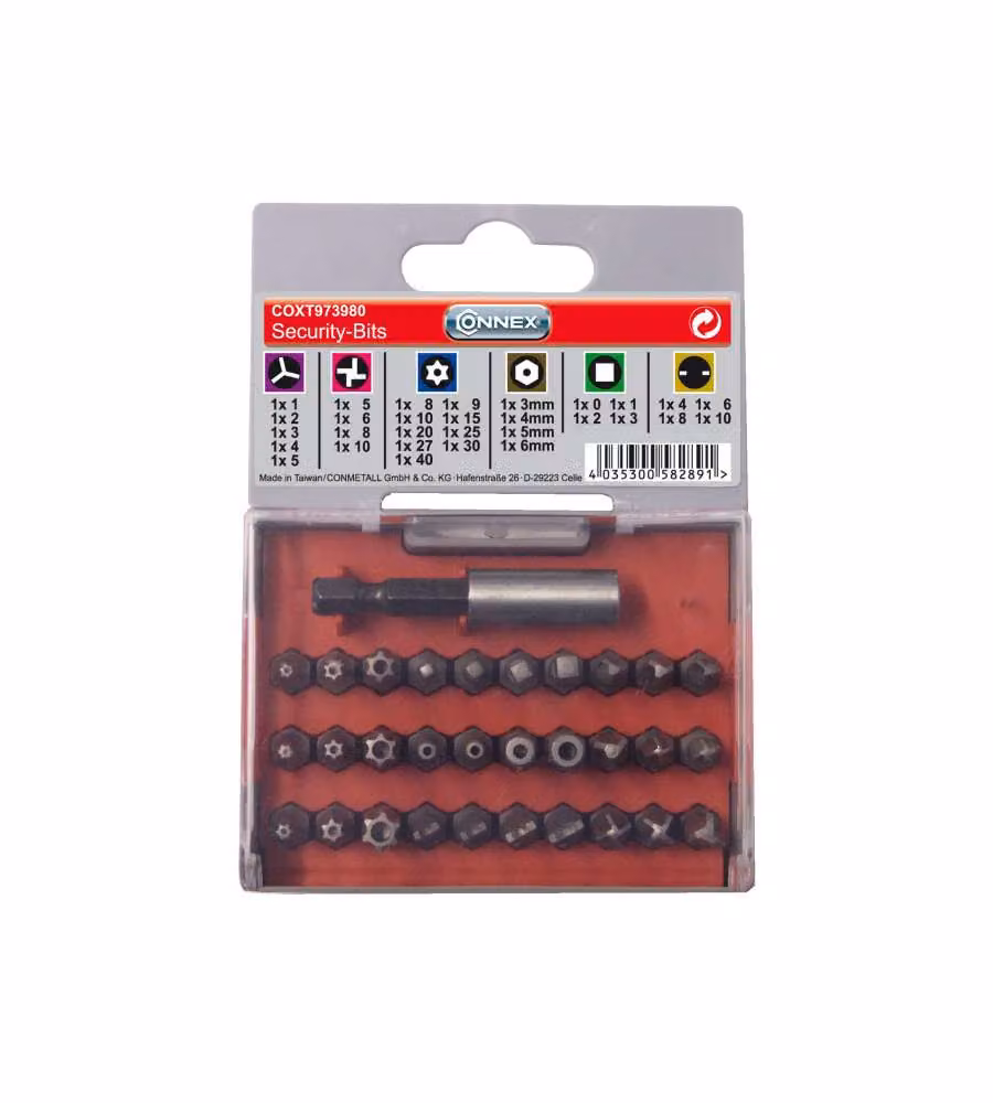 Set inserti "Security" 30 pz. + supporto magnetico