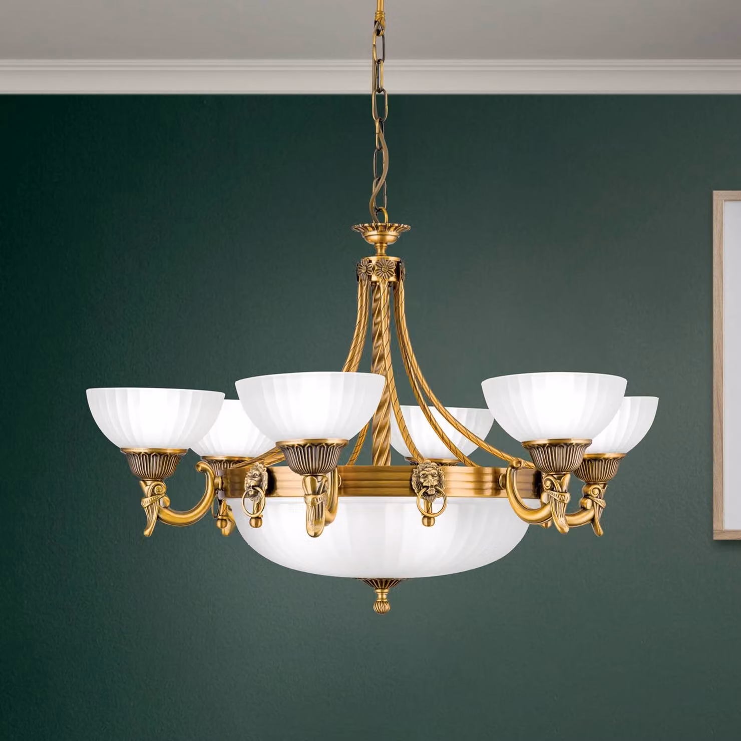 ORION Lampadario a soffitto Rocca, dimmerabile, Soggiorno / Sala da pranzo, Metallo, Lampadario