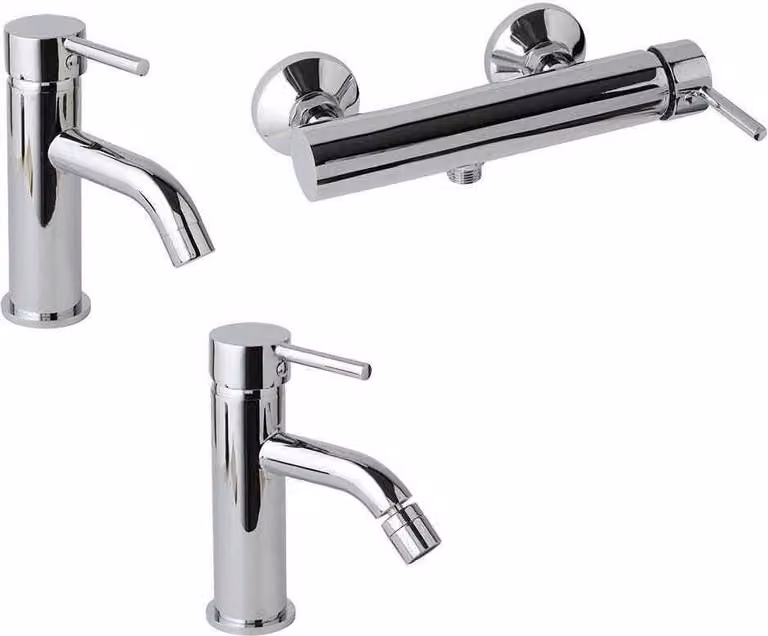 Set completo rubinetteria lavabo+bidet+esterno doccia | Fassa