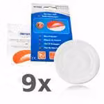 NEMAXX® Pad Fissaggio Rilevatore Fumo Ø80 mm – Adesivo 3M High-Tack, Autoadesivo – Montaggio Senza Foratura – Per Fumo, CO e Termici – 9 Pezzi