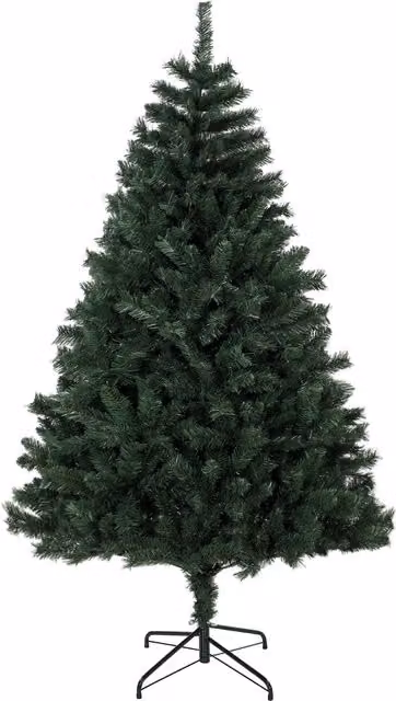 HOMCOM Albero di Natale 180 cm Artificiale con 820 Rami Ignifughi, Base in Acciaio, Verde   Aosom Italy