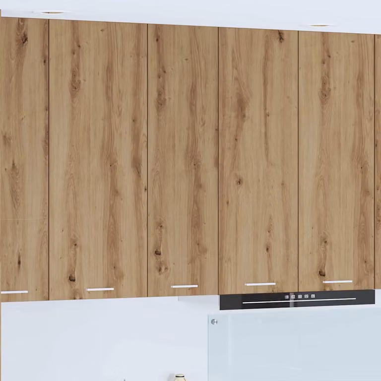 vidaXL Armadio pensile da cucina moderno in rovere marrone con ante a battente L/P/H: 30 x 31 x 100 cm