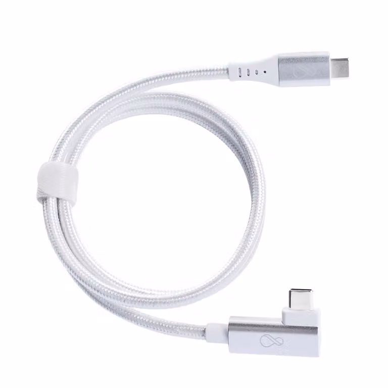 BACHMANN Ochno Cavo USB-C angolato 0,7 m argento
