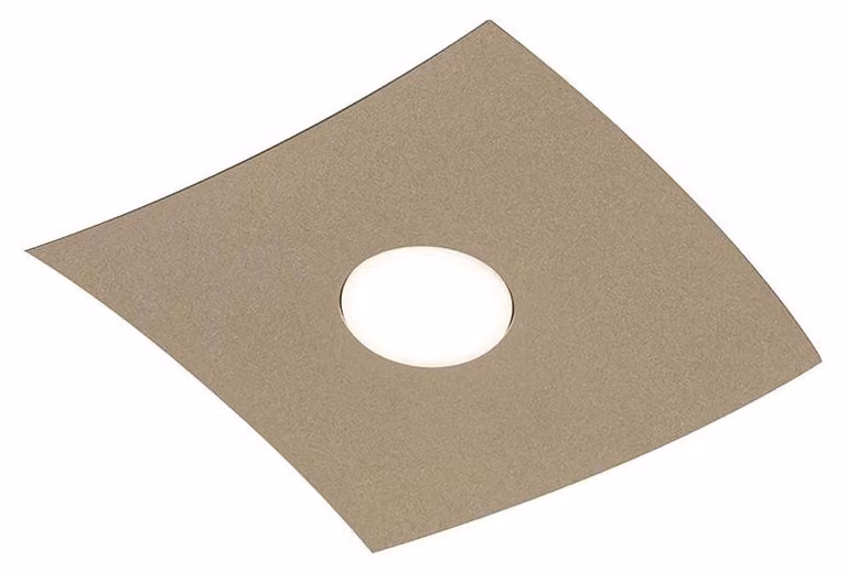 Plafoniera Spinnaker 1 elemento, lampada da soffitto e parete a LED, attacco GX53, design moderno, finitura sabbia, IP20 - Rossini Group
