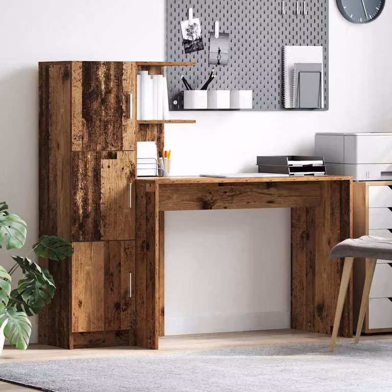 Maison Exclusive - Scrivania 2 pcs Legno vecchio