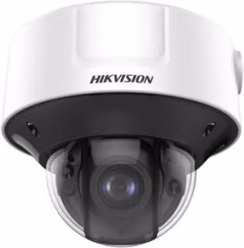 Telecamera di sorveglianza IP Hikvision Dome Varifocal 4 MP PoE bianca con certificazione IP67 per esterni
