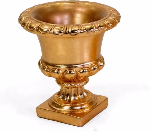 Portavaso Vacchetti in resina oro, forma rotonda, L/P/H: 37 x 37 x 39 cm – 1