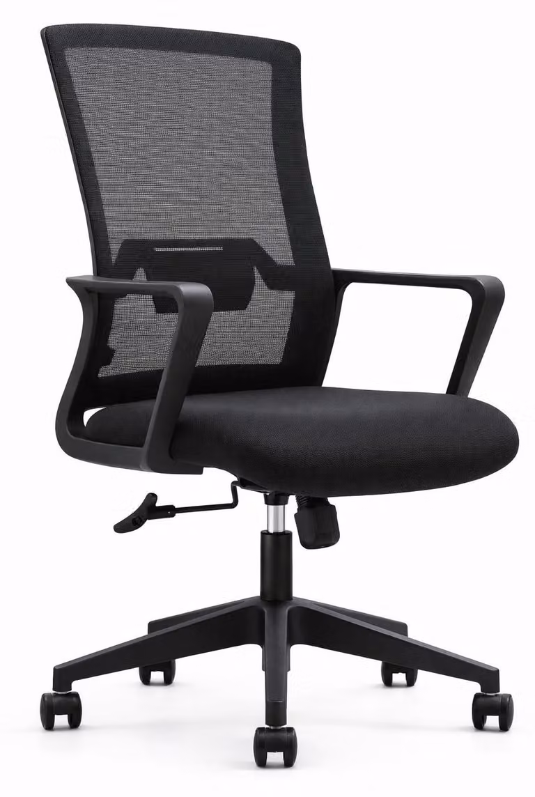 Sedia da ufficio ergonomica con schienale in rete e regolabile in altezza