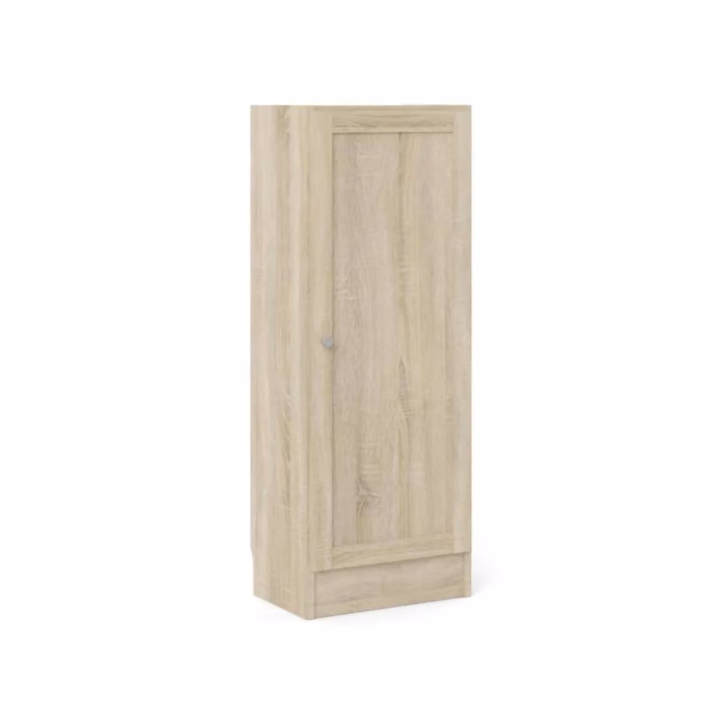 Libreria Amedee DMORA in legno e MDF, Scaffale moderno per ufficio o soggiorno, Colore Quercia, L 41 cm x P 28,3 cm x H 107,2 cm – 2
