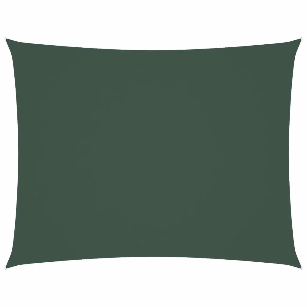 Parasole a Vela Rettangolare Videx in Tessuto Oxford Verde Scuro 6x8 m – 2
