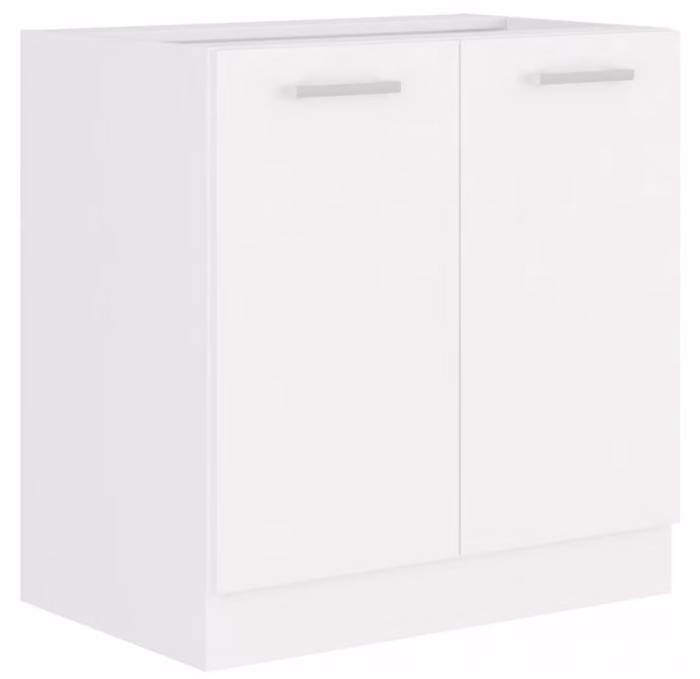 EKO White Mobile base 80 Bianco opaco Angolo cottura Blocco cucina Cucina Cucina componibile
