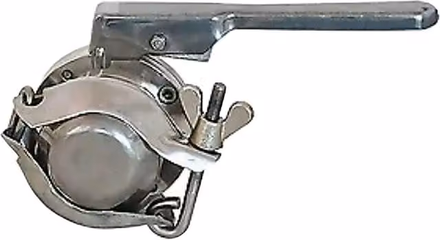 Valvola a farfalla Cordivari in acciaio inossidabile cromato argento 1 1/2" dritta
