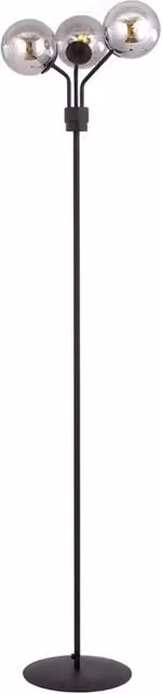Piantana Moderno Orione Acciaio Nero Grigio 3 Luci E14 Ip20