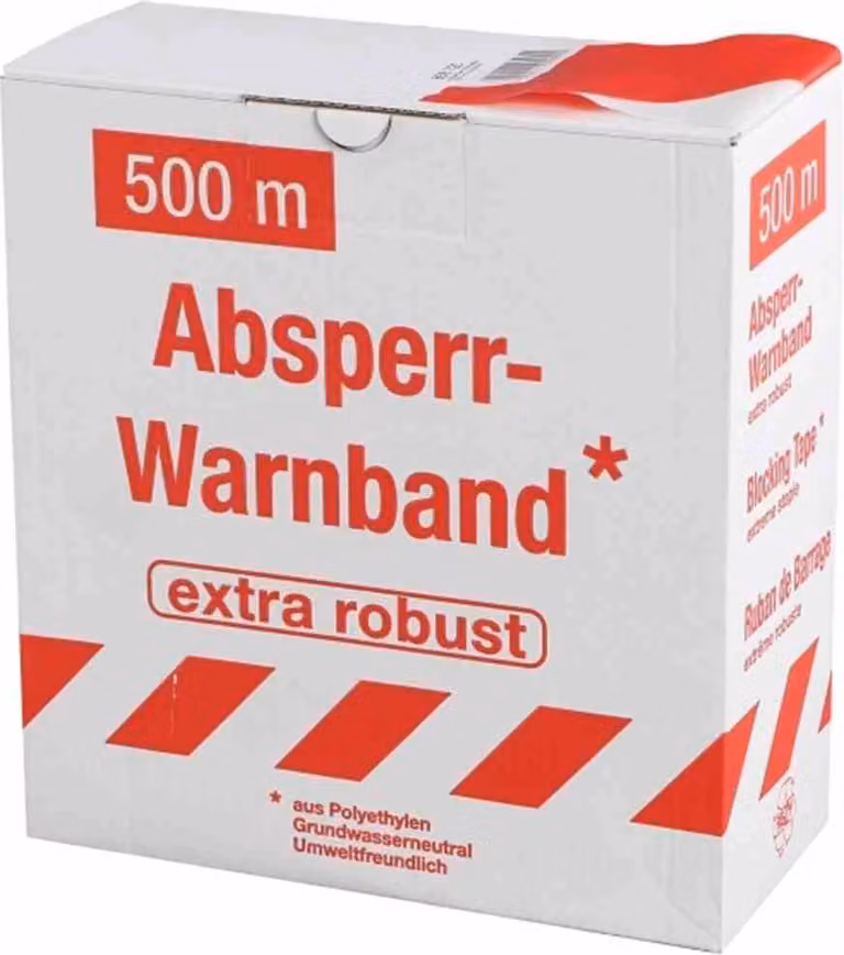 Nastro barriera GARDAMO rosso/bianco 500 m