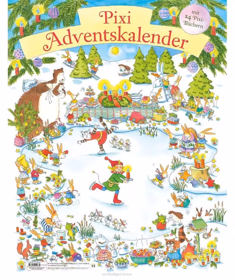 Calendario dell'Avvento Pixi 2026: Contiene 24 libri Pixi | Brevi storie natalizie per bambini della scuola materna dai 3 anni in su, ideali per essere lette ad alta voce