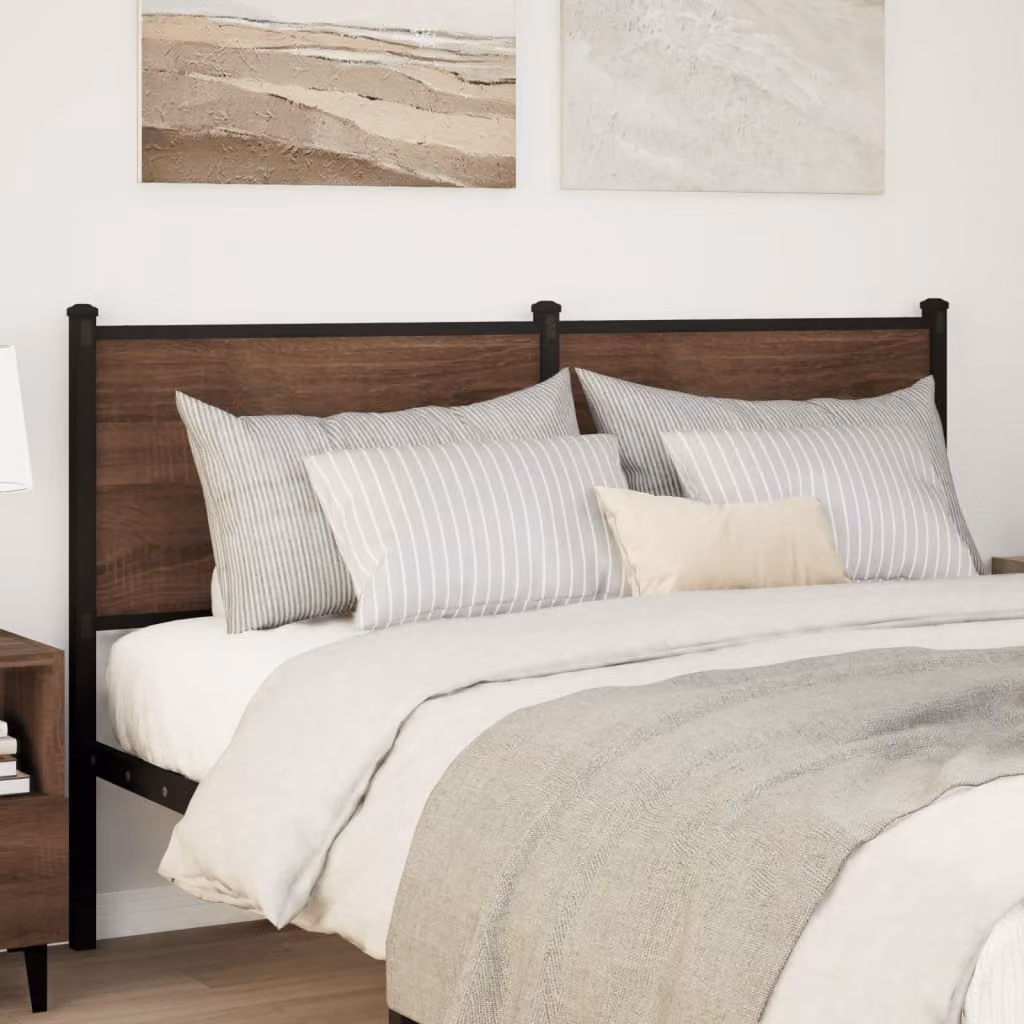 vidaXL Testiera di Ricambio Rovere Marrone 135 cm Legno Multistrato