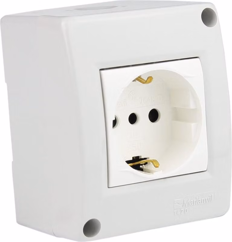 Presa a muro IP40 Schuko M-L 1793