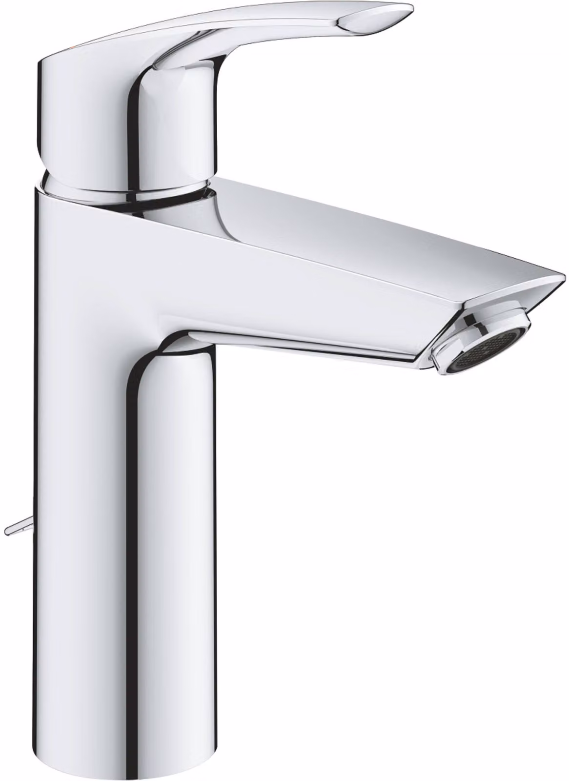 Grohe Eurosmart Mitigeur monocommandé pour lavabo, M-Size, saillie 121mm, chaînette escamotable, EcoMode, 2339430E, 2339430E