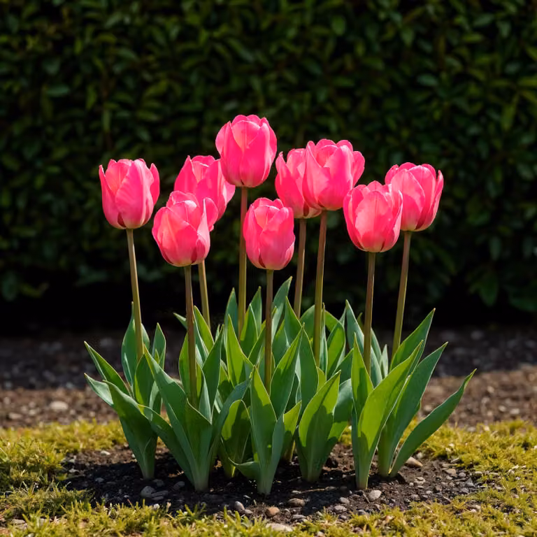Bulbi da fiore Exotenherz - Tulipani Tulipa Triumph Pink (15 pezzi) diametro 11-12cm