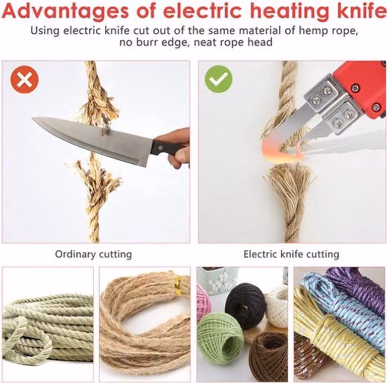 Taglierina termica - 100 W - temperatura regolabile - per tessuti e schiume - macchina da taglio elettrica