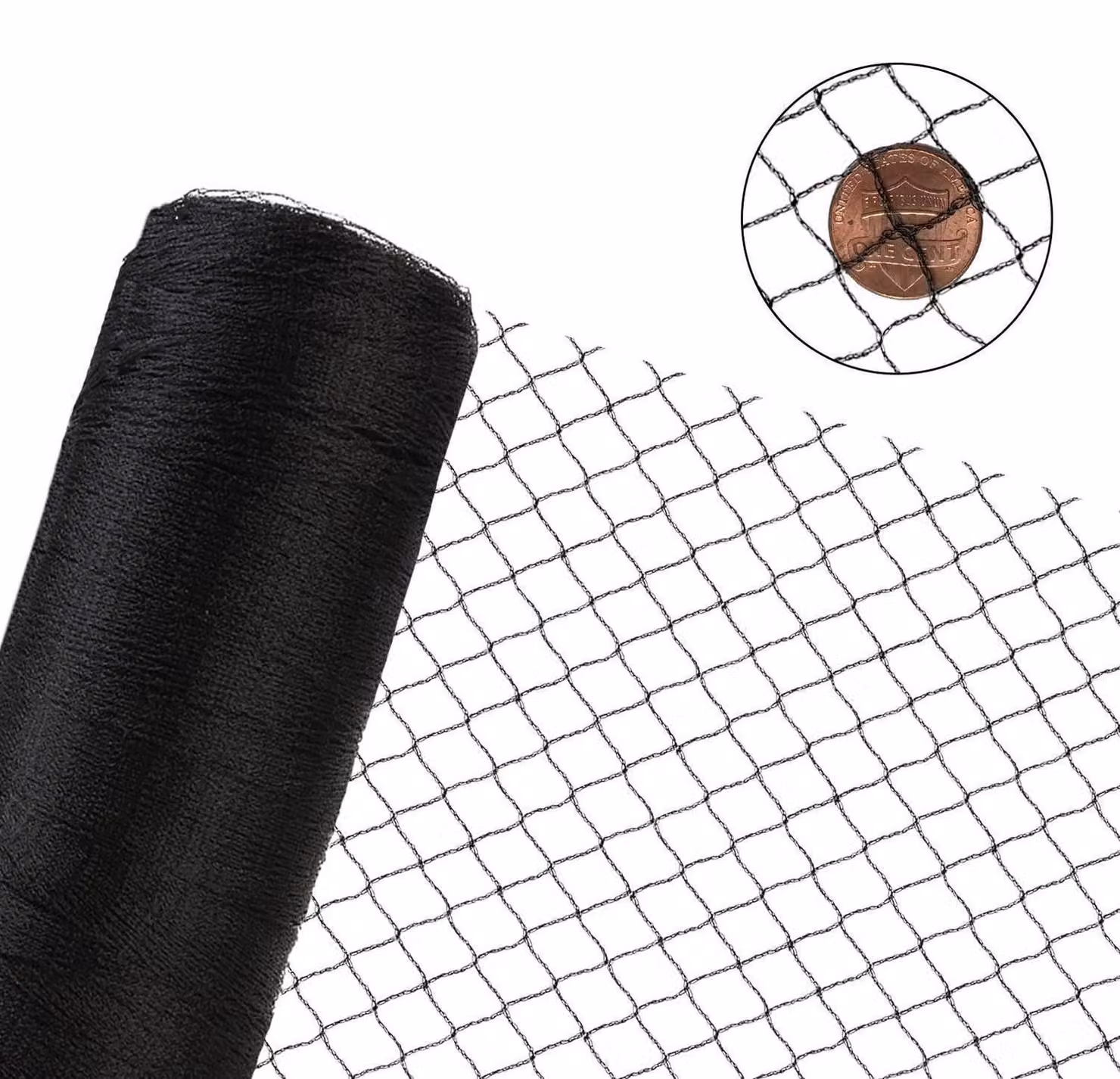 Rete protettiva per uccelli, dimensioni 3m x 15m, a maglia fine (12x12 mm), ideale per giardini, piante, alberi da frutto, balconi e stagni