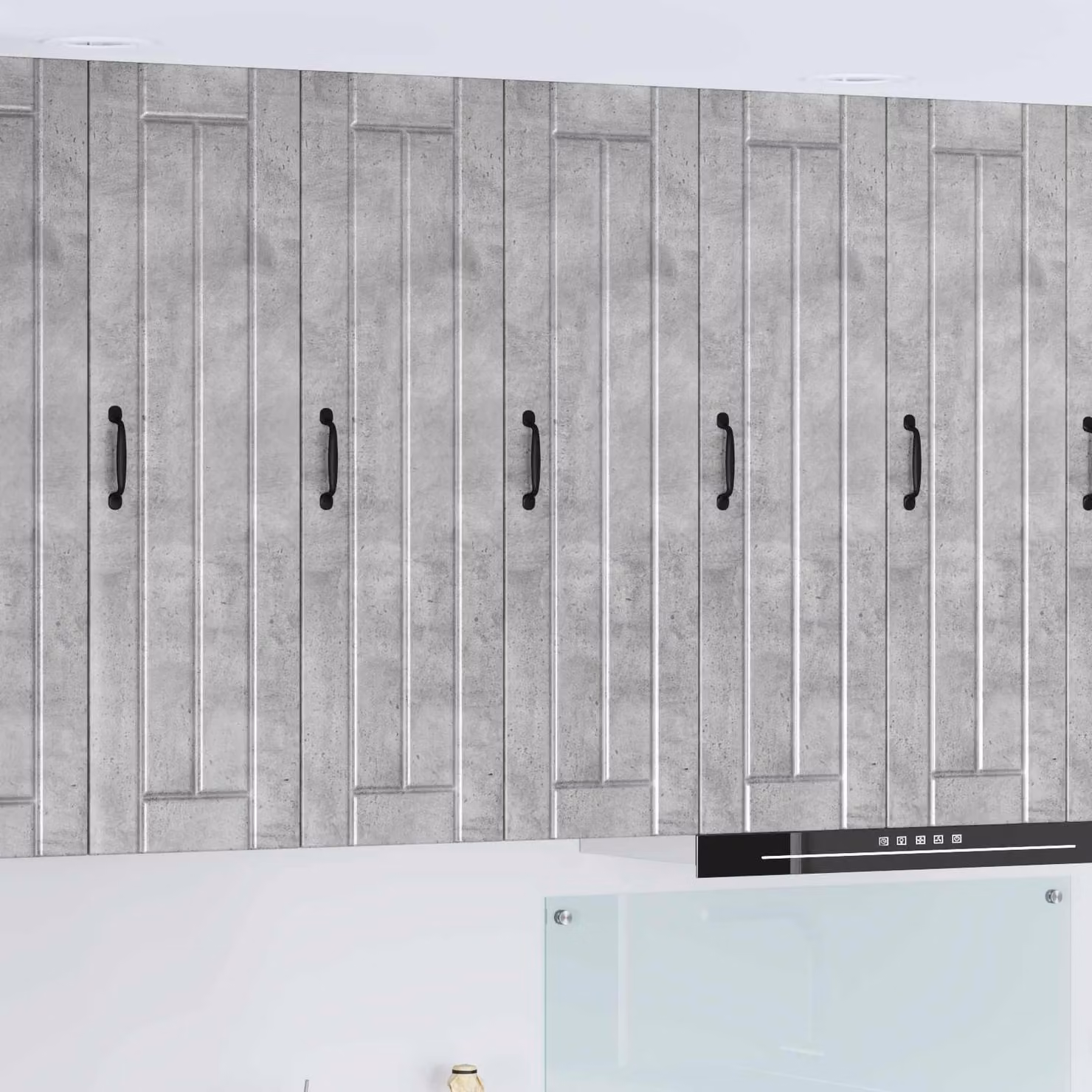 Armadietto a muro LUCCA vidaXL Grigio, design moderno con ante a battente e ripiani interni, L: 30 cm, P: 31 cm, H: 100 cm
