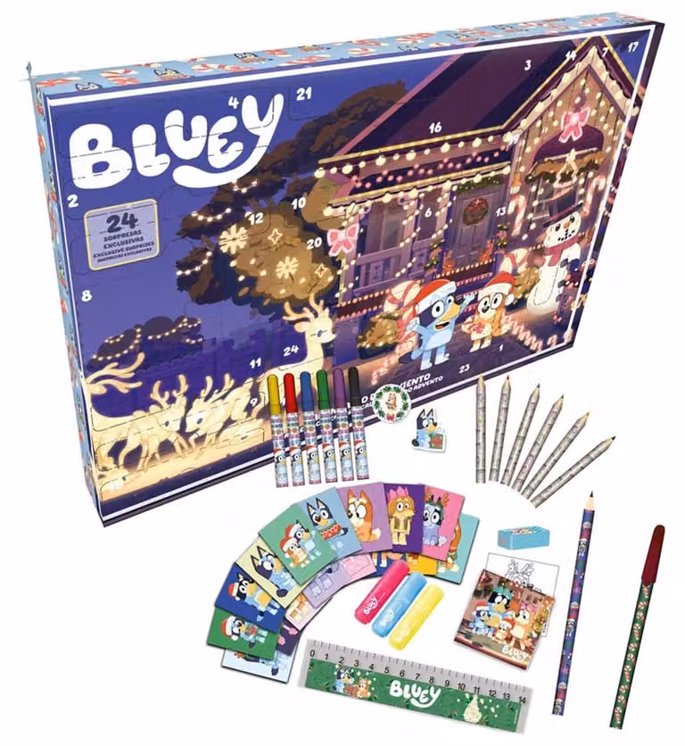 Calendario dell'Avvento Bluey Multicolore Taglia unica