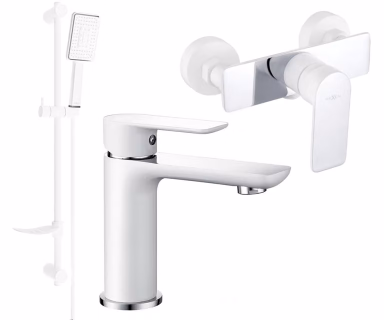 Mexen Alfa DF54 set doccia, bianco/cromo - 745704DF54-02