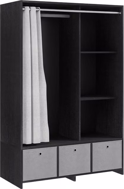 Armadio con porta scorrevole ¨C zephmum ¨C bianco 105x48x160 cm